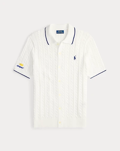 US Open Cable-Knit Cotton Sweater