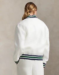 US Open Linen Bomber Jacket