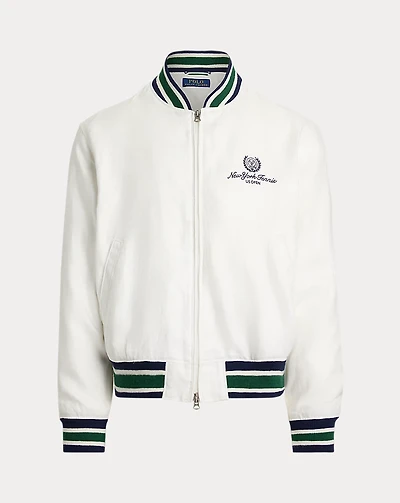 US Open Linen Bomber Jacket