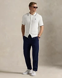 US Open Lateef Slim Tapered Linen Pant