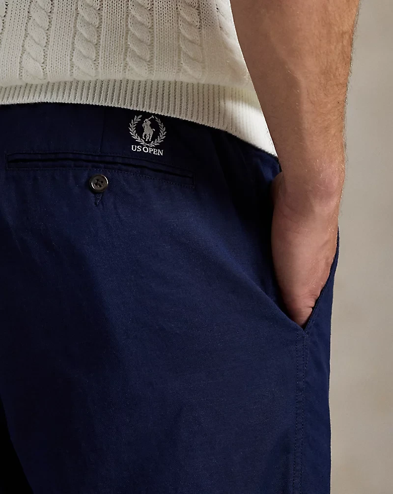 US Open Lateef Slim Tapered Linen Pant
