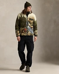 Pile Fleece Graphic Jacket