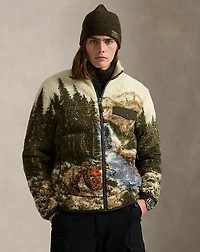 Pile Fleece Graphic Jacket