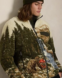 Pile Fleece Graphic Jacket