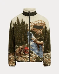 Pile Fleece Graphic Jacket