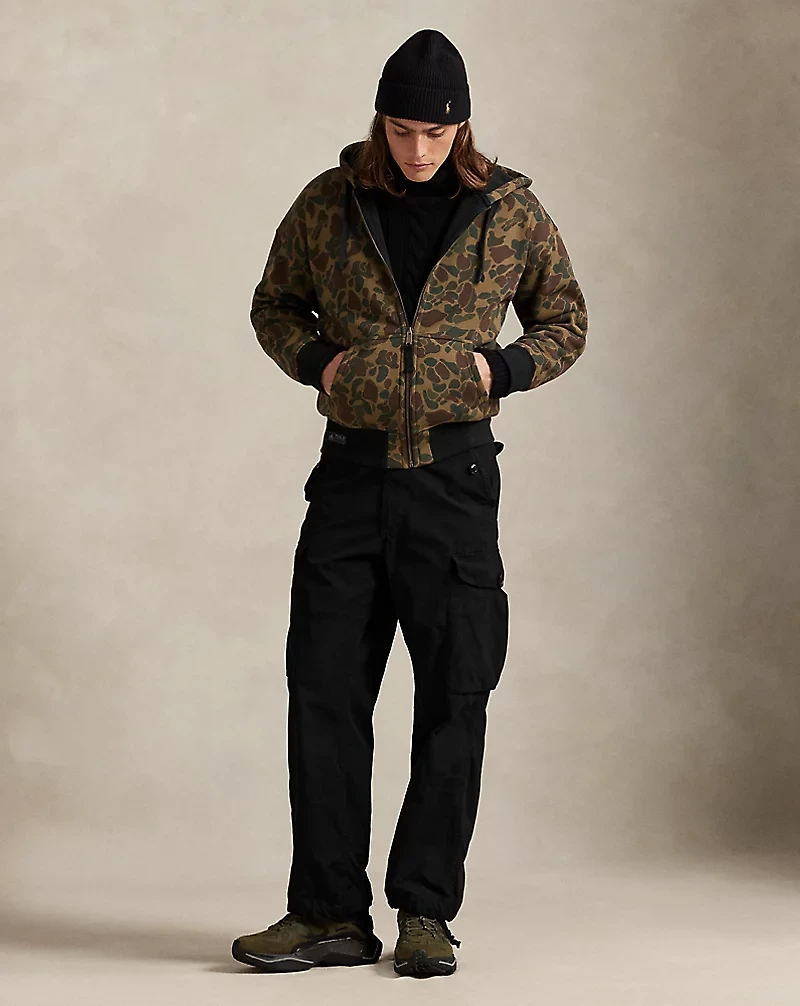 Camo Double-Knit Fleece Hoodie