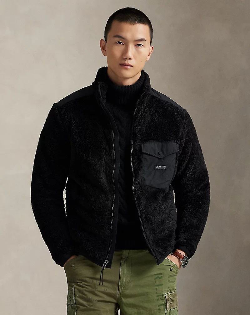 Curly Pile Fleece Jacket