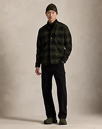Plaid Pile Fleece Shirt Jacket