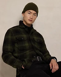 Plaid Pile Fleece Shirt Jacket