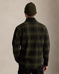 Plaid Pile Fleece Shirt Jacket