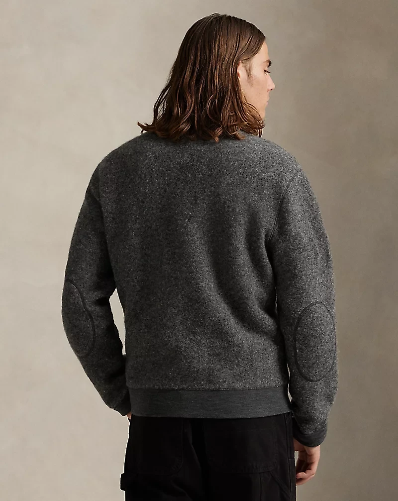 Felted Wool-Blend Cardigan