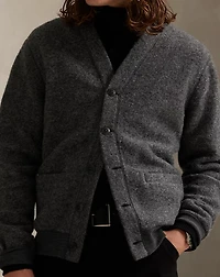 Felted Wool-Blend Cardigan