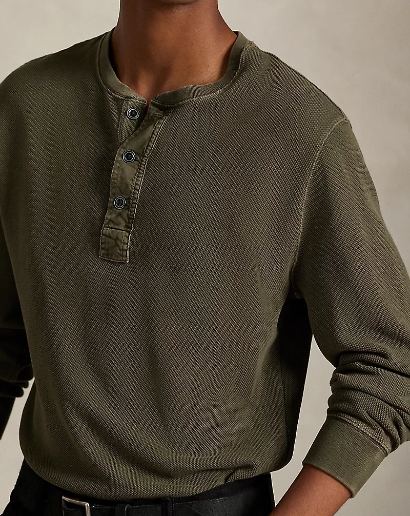 Mesh Henley Shirt