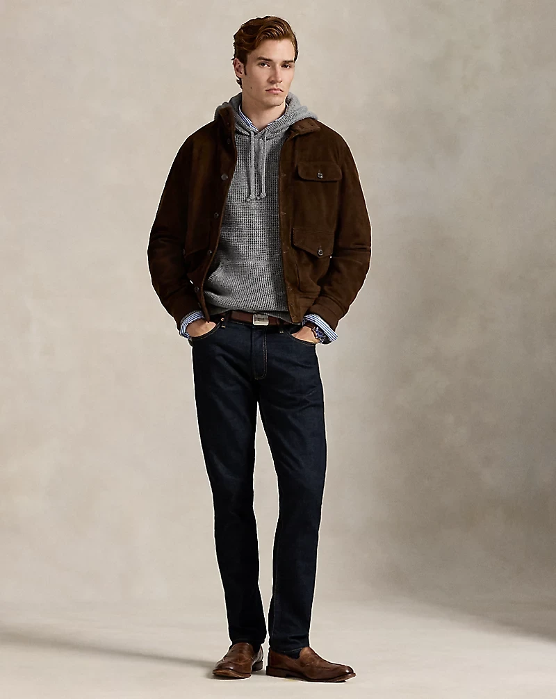Textured Wool-Cotton Hooded Sweater