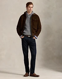 Textured Wool-Cotton Hooded Sweater