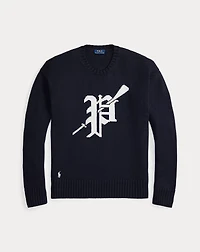 Big Fit Logo-Intarsia Cotton Sweater