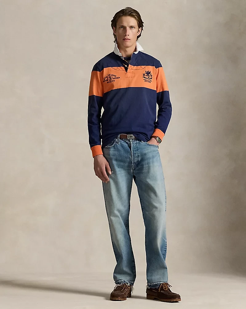 Classic Fit Embroidered Rugby Shirt