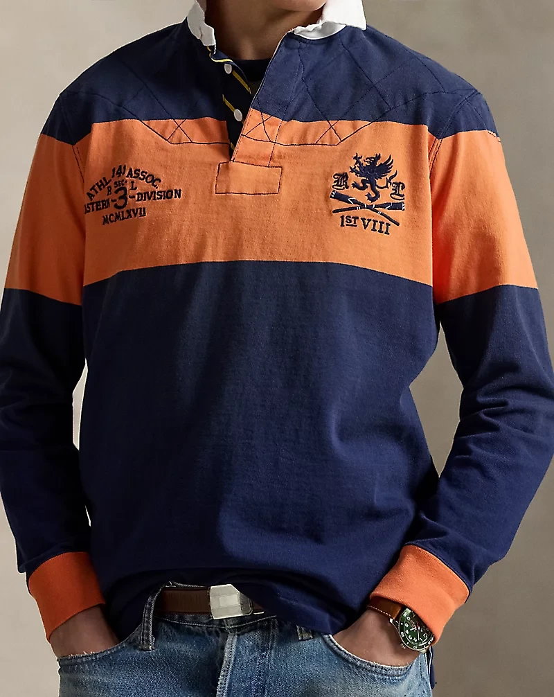 Classic Fit Embroidered Rugby Shirt