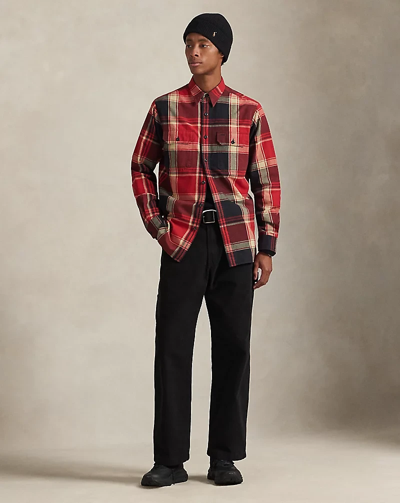 Classic Fit Plaid Oxford Workshirt