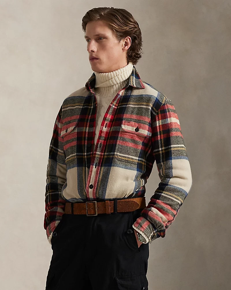 Classic Fit Plaid Flannel Workshirt