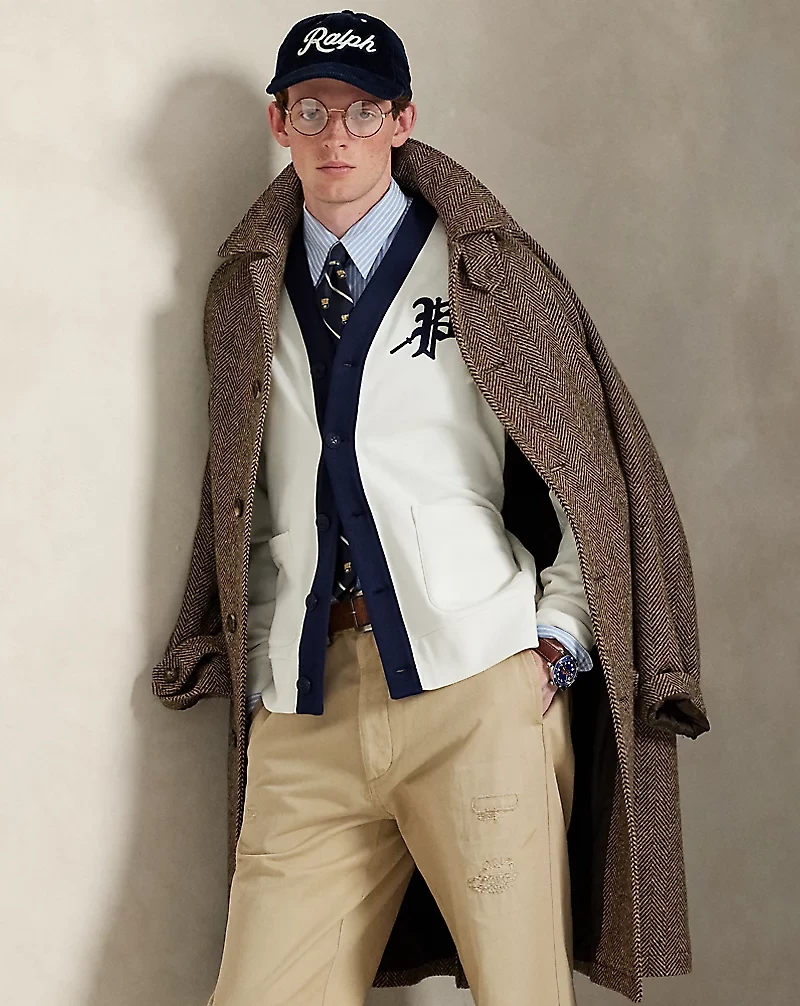 Fleece Graphic Cardigan