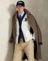 Fleece Graphic Cardigan