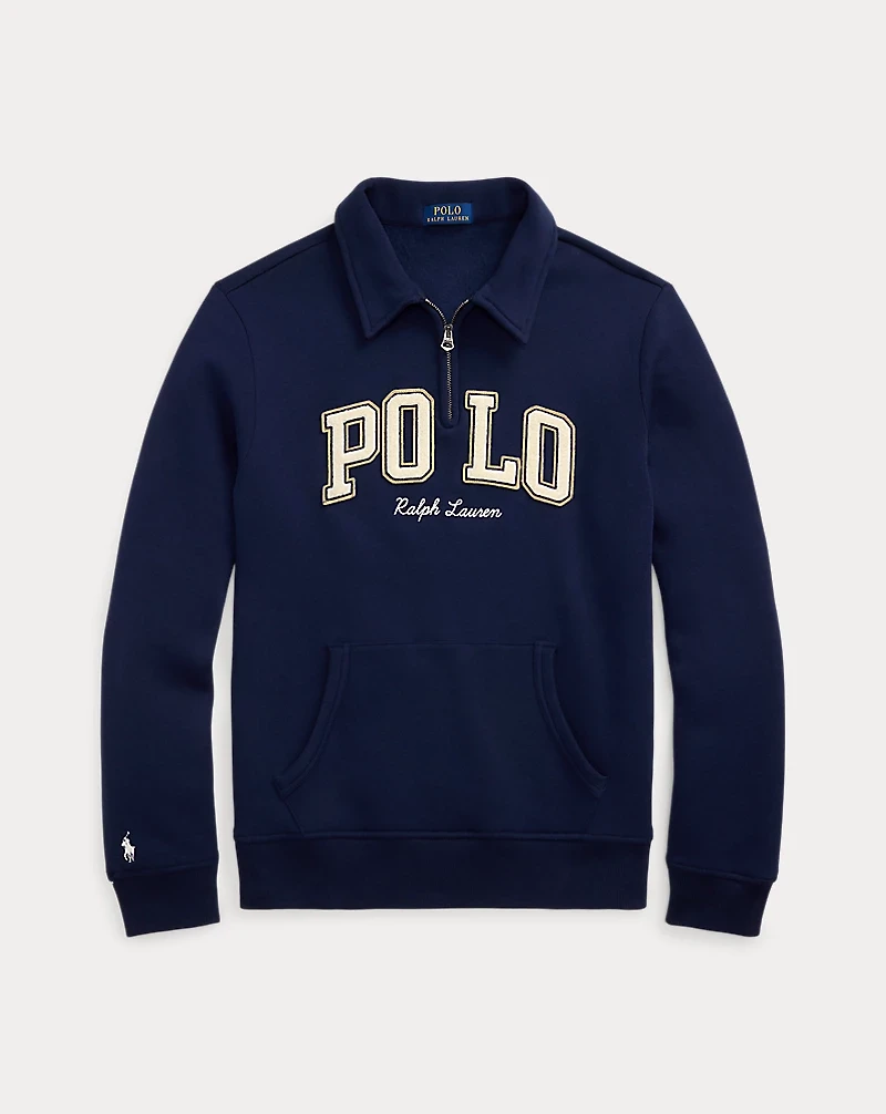 Logo Fleece Collared Sweatshirt