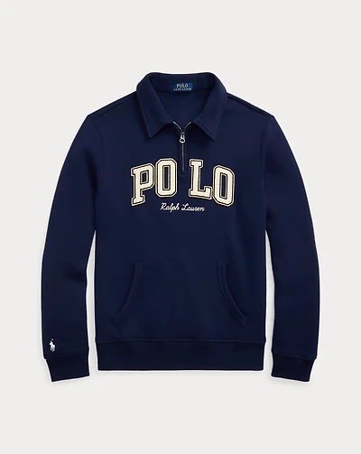 Logo Fleece Collared Sweatshirt