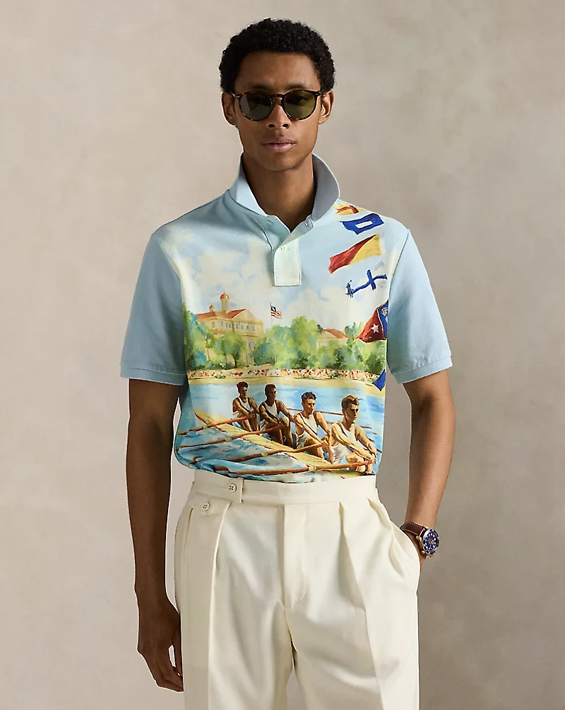 Classic Fit Regatta Mesh Polo Shirt