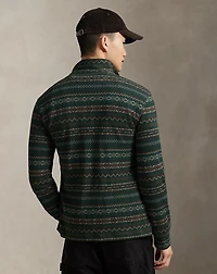 Fair Isle–Inspired Estate-Rib Pullover