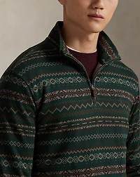 Fair Isle–Inspired Estate-Rib Pullover