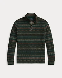 Fair Isle–Inspired Estate-Rib Pullover