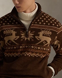 Brushed Fleece Quarter-Zip Pullover