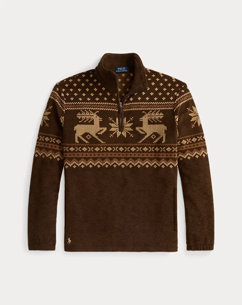 Brushed Fleece Quarter-Zip Pullover