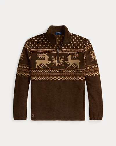 Brushed Fleece Quarter-Zip Pullover