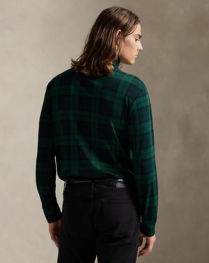 Plaid Soft Cotton Turtleneck