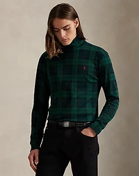 Plaid Soft Cotton Turtleneck