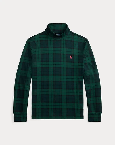 Plaid Soft Cotton Turtleneck