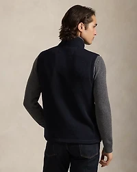 Brushed Fleece Mockneck Vest