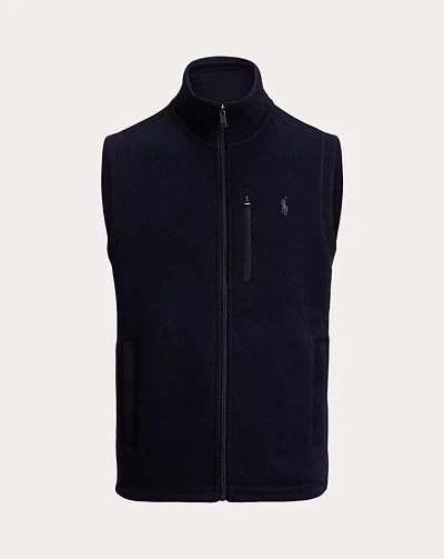 Brushed Fleece Mockneck Vest