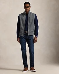 Brushed Fleece Mockneck Vest