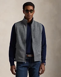 Brushed Fleece Mockneck Vest