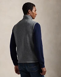 Brushed Fleece Mockneck Vest
