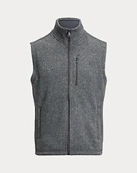 Brushed Fleece Mockneck Vest