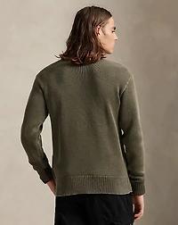 Garment-Dyed Cotton Sweater