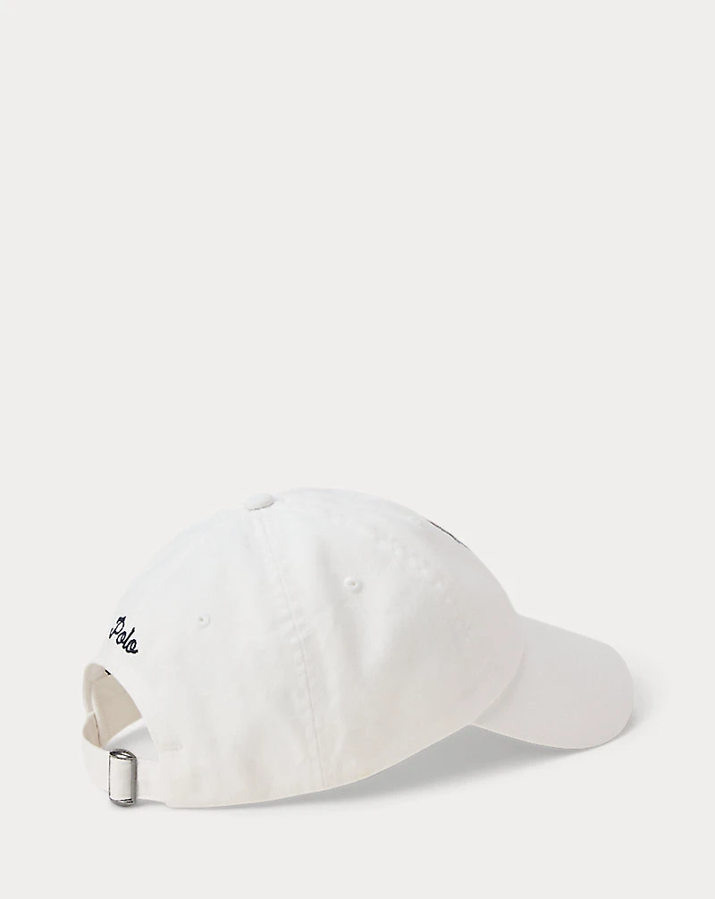 Dog-Embroidered Twill Ball Cap