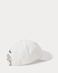 Dog-Embroidered Twill Ball Cap
