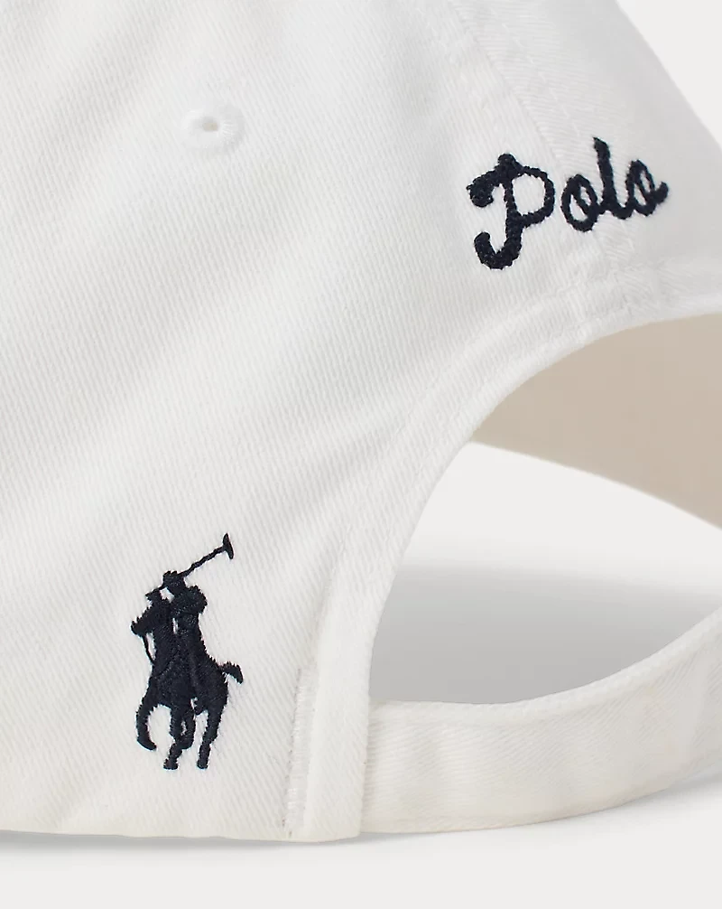 Dog-Embroidered Twill Ball Cap