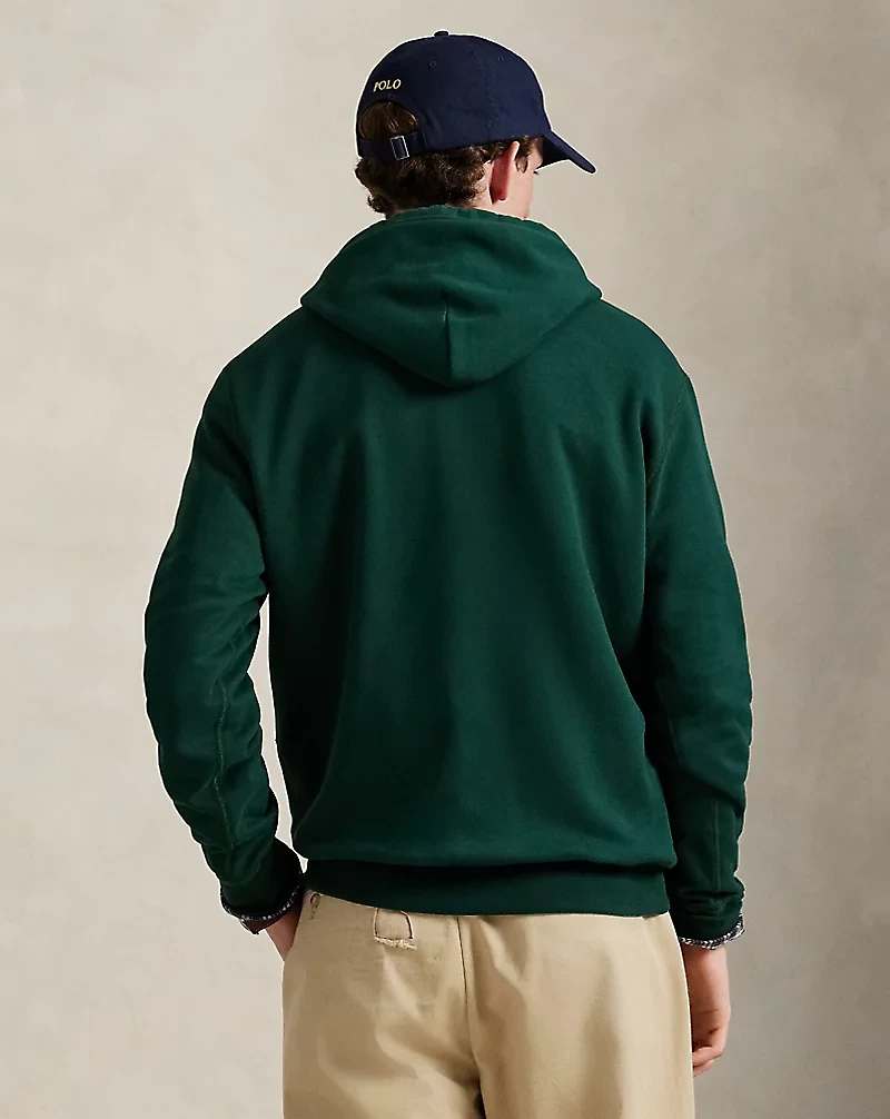The RL Fleece Plaid-Logo Hoodie