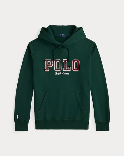The RL Fleece Plaid-Logo Hoodie